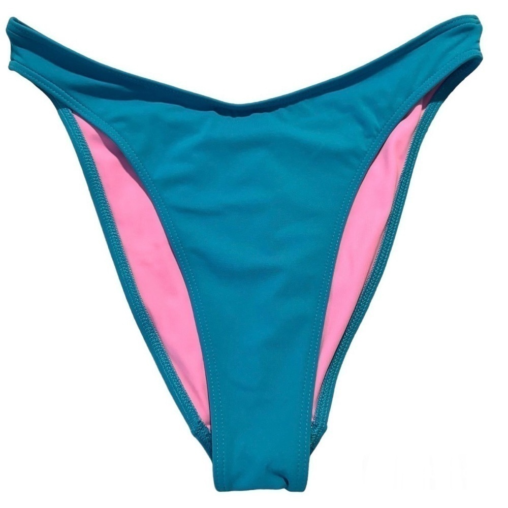 Sian Swimwear Paloma Bikini Bottom Made In‎ Italy  Size Medium Color Marine/Pink